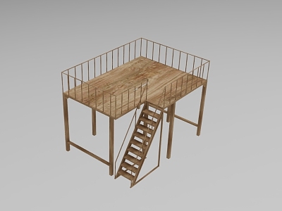 Industrial workshop stair modeling 730 model