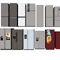 Various Modern Refrigerators And Freezers In Different Colors And Styles For Home Use