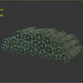 Natural Wood Logs Neatly Stacked As Rustic Home Decor And Heating Material