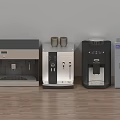 Modern Kitchen Appliances Featuring Different Style Coffee Machines With Sleek Design And Stainless Steel