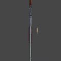 Vintage Rifle With Wooden Stock Metal Components And Detachable Magazine Classic Design