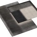 Modern Minimalist Square Rug With Neutral Gray Tones And Soft Texture