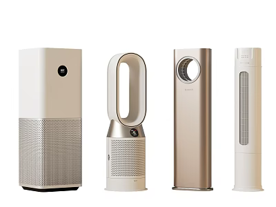 Variety Of Air Conditioner Fan Models Displayed 3d model