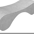 Modern White Curved Outdoor Chair With Smooth Ergonomic Design For Garden Patio