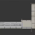 Futuristic Sci Fi Corridor Interior With Geometric Wall Panels And Overhead Lighting