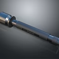 Cylindrical Mechanical Metal Shaft With Engraved Serial Number And Polished Surface