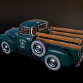 Vintage Truck Models With Open Hoods Wooden Beds And Rustic Paint Finish