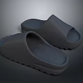 Comfortable Gray Home Slippers with Open Toe Design Soft Insole and Non Slip Sole