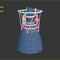 modern engine rocket engine jet engine aircraft engine supersonic aircraft engine 3d model