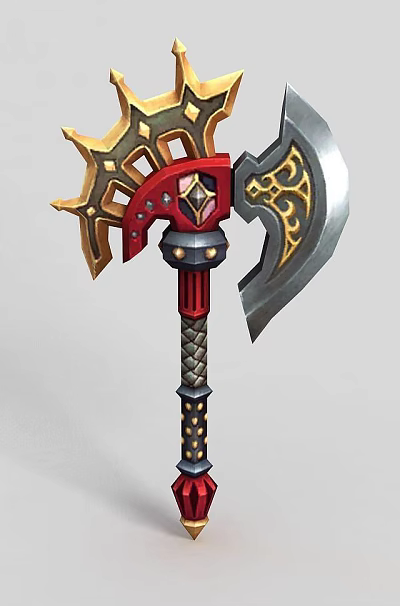 Dragon Valley Weapon Axe Hammer 3d model