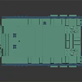 Detailed Teal Building Blocks Tank Model With Tracks And Armored Structure