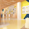 Modern Library Shared Space 3d model