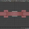 Black Metal Arch Bridge With Red Brick Piers And Truss Structure Design