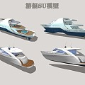 Modern Yacht 3d model