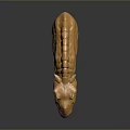 Golden Horse Head Sculpture With Metallic Shiny Surface And Detailed Artistic Features