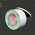 Modern White Recessed Light Fixture Combination with Sleek Round Design for Home Interior