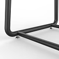 Black Metal Clothing Rack with Stand Design and Bottom Storage Shelf for Home Bedroom Organization
