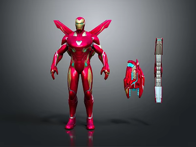 Modern Iron Man Mech Warrior Machine Battleguard Mechanical Battleguard 3d model