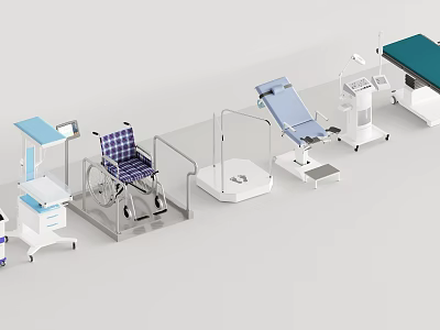Modern Medical Equipment Medical Devices 3d model
