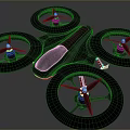 Sleek Black Quadcopter Drone With Four Propellers And Modern Design