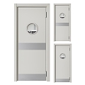 Modern Minimalist Room Door Simple Room Door Single Door 3d model