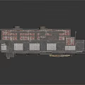 Vintage Industrial Car Featuring Wooden Metal Structure Roof Installations And Open Door