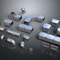 Various Industrial Metal Pipes Elbows And Square Components Fittings