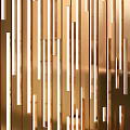 Golden Vertical Striped Decorative Wall Design For Modern Interior Decor Elements 3d model