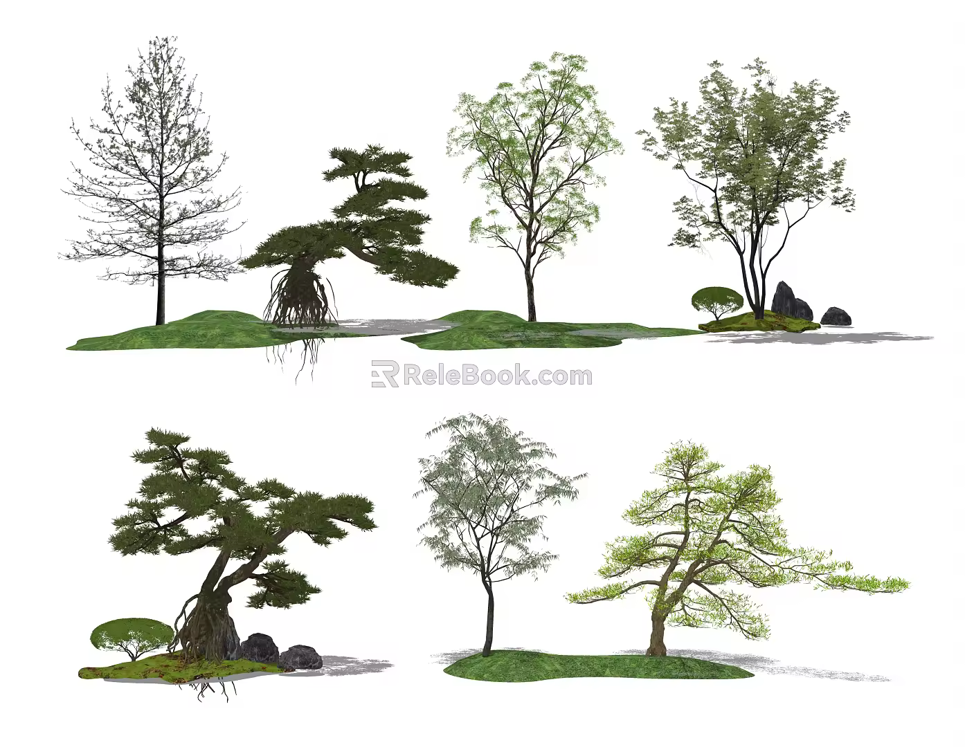 modern tree landscape tree arbor 3d model