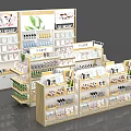 Cosmetic And Skincare Display Shelves With Tiered Design For Retail Stores