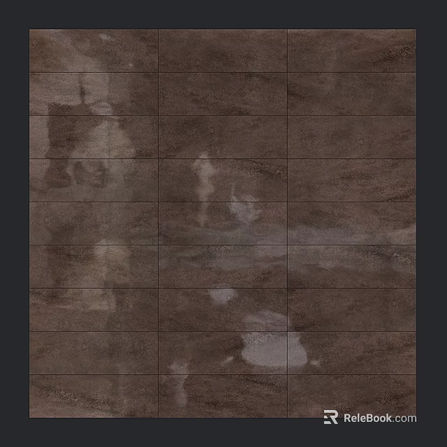 High Quality Brown Textured Stone Tile Construction Components For Wall And Floor 3d model