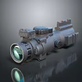Tactical Weapon Scope With Adjustable Knobs And Green Lens For Precision Shooting