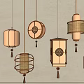 New Chinese Chandelier 3d model