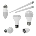 Various Shapes of LED Bulbs and Light Tubes for Interior Lighting