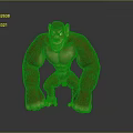 3D Rendered Muscular Gorilla Character With Strong Build And Dynamic Pose