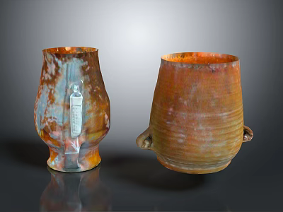 Modern Decorative Household Electrical Appliances With Colorful Textures And Handles 3d model