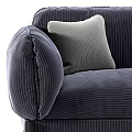 Modern double sofa 3d model