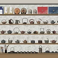 New Chinese Tea Set Teapot Teacup Tea Dupont Paper 3d model