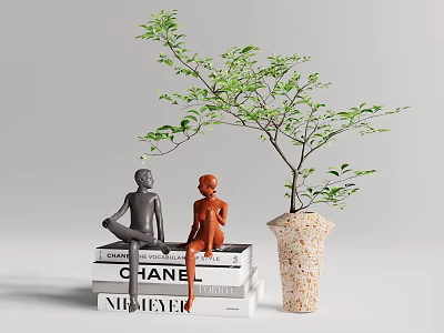 Modern vase ornaments 3d model