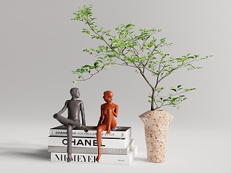 Modern vase ornaments 3d model