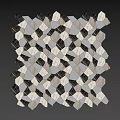 Stylish Hexagonal Floor Tiles With Black White Beige Marble Pattern For Interior Decoration
