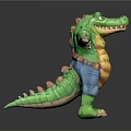 Crocodile Alligator Nile Crocodile carnivore reptile cold-blooded animal reptile 3d model