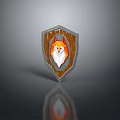Medieval Shield Ancient Shield Defensive Weapon Ancient Shield Iron Shield Protective Shield Wooden Shield 3d model