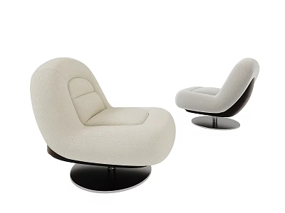 Modern Italian Single Sofa Chair Italian Leisure Chair 3d model