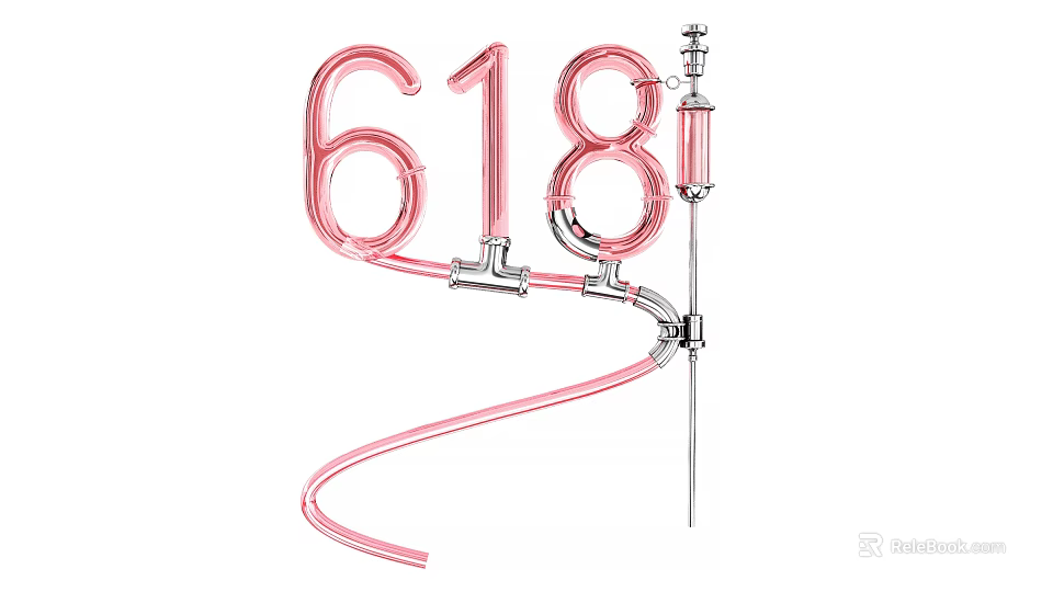 618 Ecommerce Shopping Festival With Big Online Promotion And Best Deals 3d model 