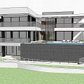 Luxury Modern Detached Villa with Swimming Pool Open Terrace and Lush Greenery