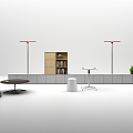 Modern reading furniture combination 3d model