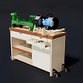lathe grinder table woodworking chisel 3d model