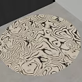Modern Middle Round Carpet Italian Carpet Round Carpet Children's Carpet Modern 3d model