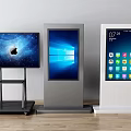 Public Facilities Interactive Touchscreen Display Units With Different Interfaces And Modern Design 3d model